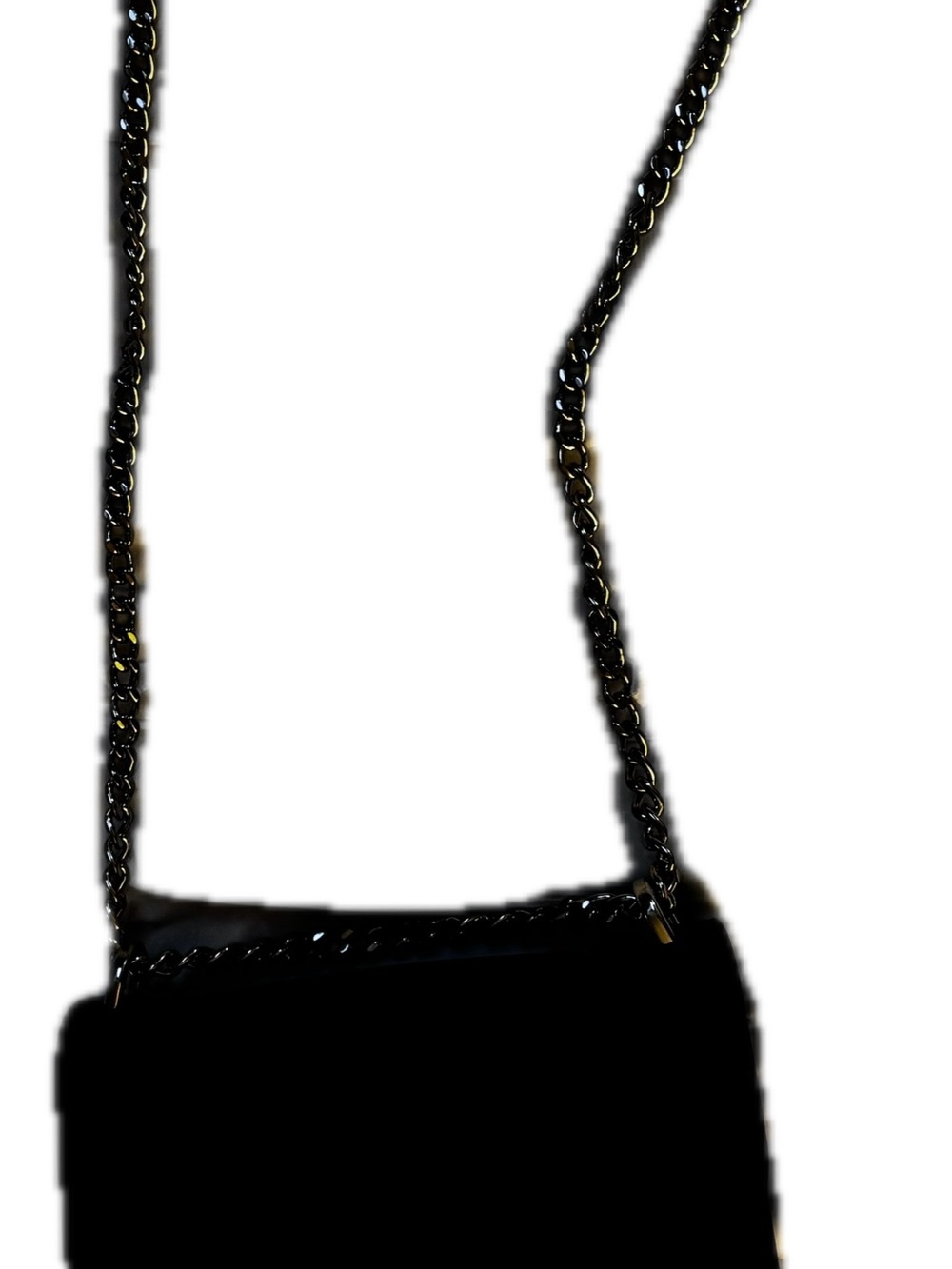 kate spade Remi Flap Black Leather Crossbody with Gold Chain Strap - Picture 11 of 12